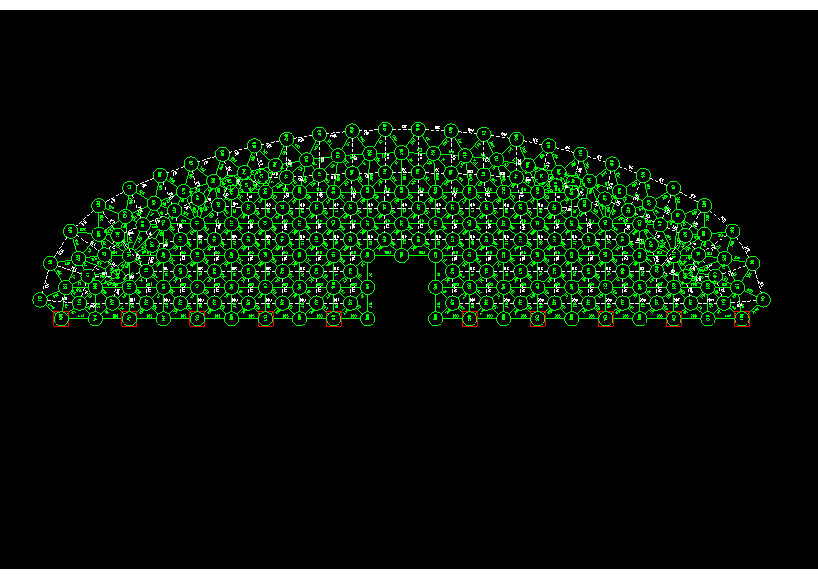 崇州锡林浩特91跨，1000米长干煤棚网架设计